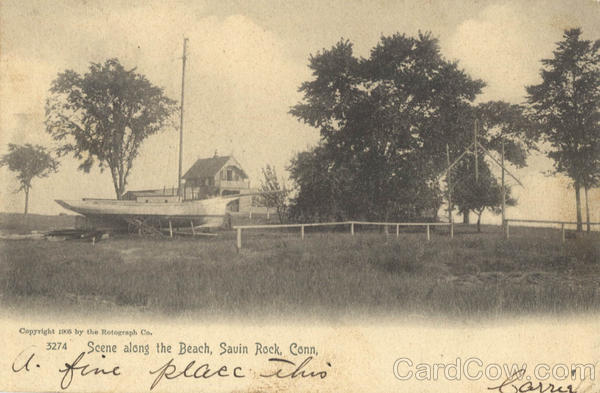 Scene along the Beach Savin Rock Connecticut