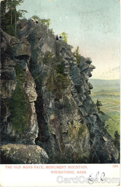 The Old Mans Face, Monument Mountain Housatonic Massachusetts