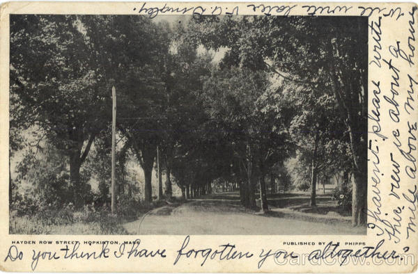 Hayden Row Street Hopkinton Massachusetts
