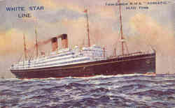 White Star Line Twin-Screw R.M.S. Adriatic Postcard