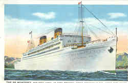 SS Monterey Matson Liner Monterey Mariposa Postcard