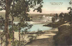 Washington Irving From Flirtation Walk West Point, NY Boats, Ships Postcard Postcard