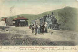 Delaware and Eastern Depot Catskill Mts Postcard