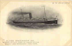 Clyde Steamship Co S.S. Arapahoe Postcard