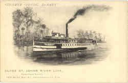 Clyde Steamship Co Steamer Fredk. DeBary Postcard