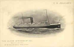 Clyde Steamship Co S.S. Arapahoe Boats, Ships Postcard Postcard