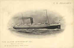 Clyde Steamship Co S.S. Arapahoe Postcard