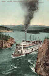 Steamer White Horse in Five Finger Rapids Boats, Ships Postcard Postcard