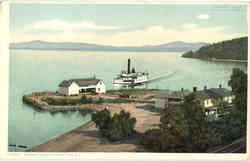 Steamer Chateaugay landing at Port Kent Postcard