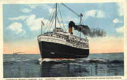 Goodrich Transit Company, S.S. Alabama. Chicago-Grand Haven-Muskegon-Grand Rapids Route Boats, Ships Postcard Postcard