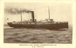 Merchants and Miners Transportation Co. S. S. Juniata Postcard