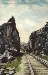 Nearing Butte on the Northern Pacific Railroad Postcard