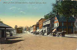 Main St. from Railroad Station Stafford Springs, CT Postcard Postcard