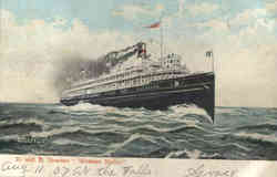 D. and B. Steamer Western States Postcard