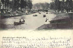 Belle Isle Canal Detroit, MI Postcard Postcard