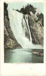Montmorenci Falls, Quebec Canada Postcard Postcard
