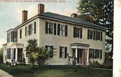 Home of Ralph Waldo Emerson Concord, MA Postcard Postcard