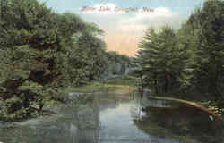 Mirror Lake Springfield, MA Postcard Postcard