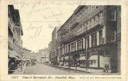 View of Merrimack Str. Haverhill, MA Postcard Postcard