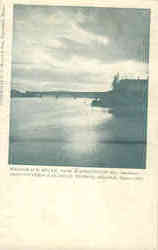 Merrimack River, from Washington Sq., Showing Old Covered Railroad Bridge Haverhill, MA Postcard Postcard