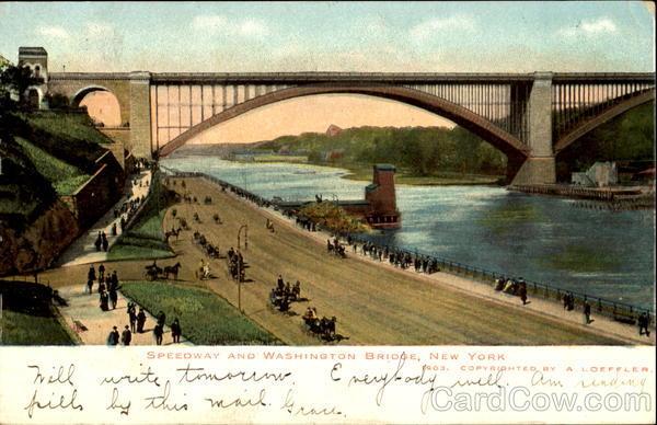 Speedway And Washington Bridge New York