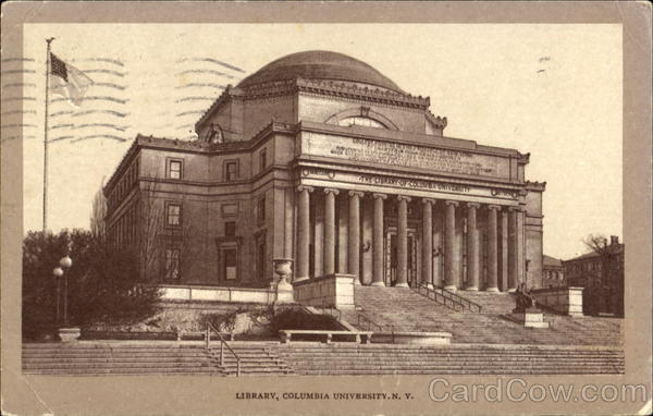 Library, Columbia University New York