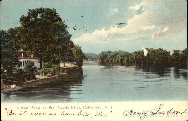 View On The Passaic River Rutherford New Jersey