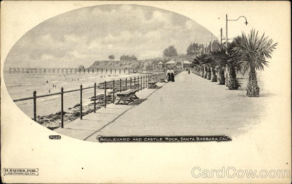Boulevard And Castle Rock Santa Barbara California