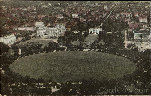 Looking North From Top Of Washington Monument District of Columbia