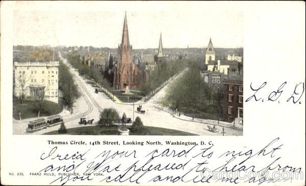 Thomas Circle, 14th Street Washington District of Columbia