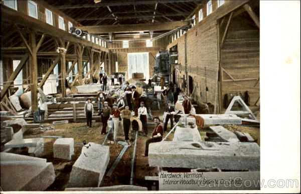 Interior Woodbury Granite Co. Sheds Hardwick Vermont