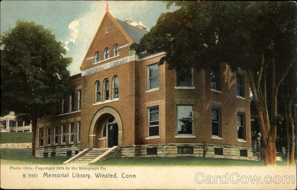 Memorial Library Winsted Connecticut