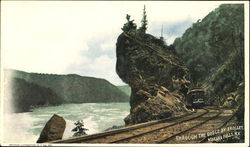 Through The Gorge By Trolley Postcard