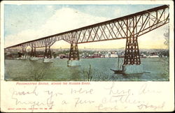 Bridge Across The Hudson River Postcard