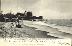 Old Stone Lighthouse On Lake Ontario, Sodus Bay Postcard