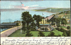 Hudson River From Claremont Postcard