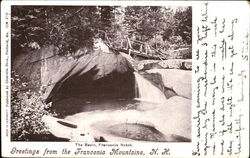 Greetings From The Franconia Mountains Franconia Notch, NH Postcard Postcard