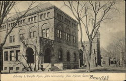 Library & Dwight Hall, Yale University Postcard