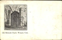 Old Methodist Church Westport, CT Postcard Postcard