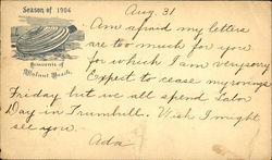 Season Of 1904 Clam Walnut Beach, CT Postcard Postcard