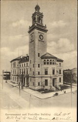Government And Post Office Building Postcard