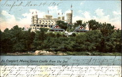 Casco Castle From The Sea South Freeport, ME Postcard 
