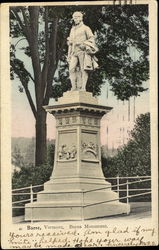 Burns Monument Barre, VT Postcard Postcard