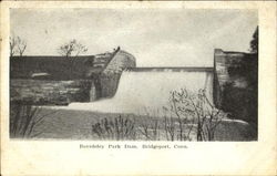 Beardsley Park Dam Postcard