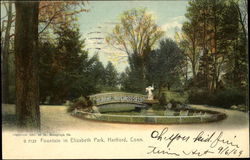Fountain In Elizabeth Park Postcard