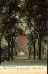 Carrie M. Brown Memorial Tower, Brown University Providence, RI Postcard Postcard