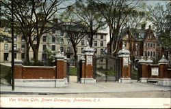 Van Wickle Gate, Brown University Providence, RI Postcard Postcard