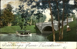 Bridge In Roger Williams Park Postcard