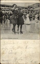 A Beach Promenade - Atlantic City Postcard