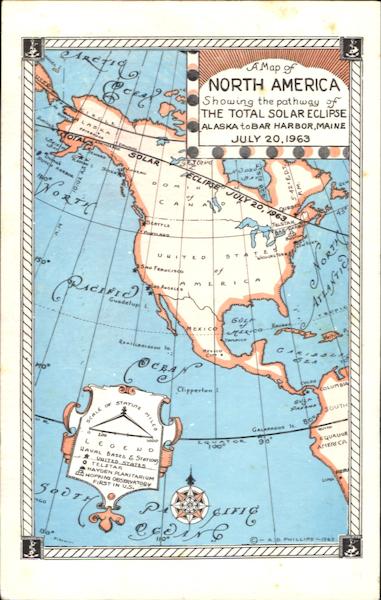 Total Eclipse of the sun July 20, 1963 Maps